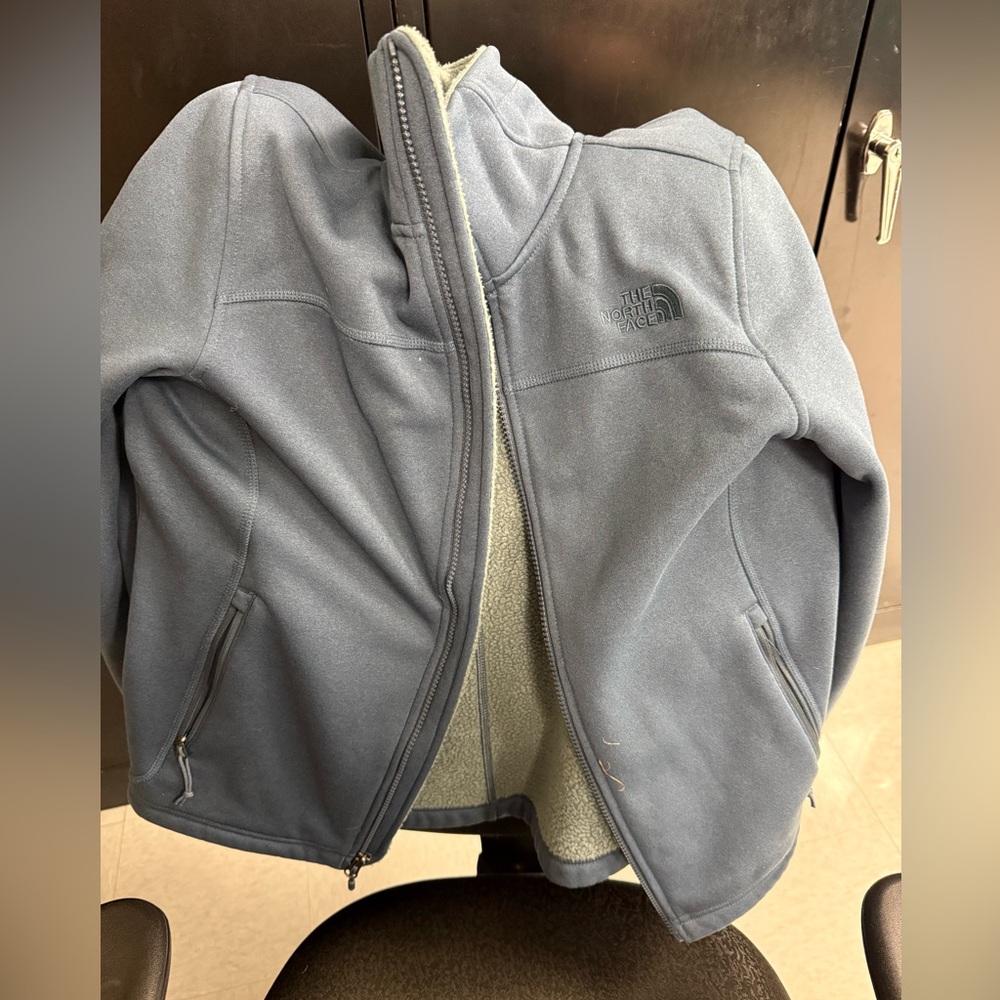 North face fleece jacket zip up